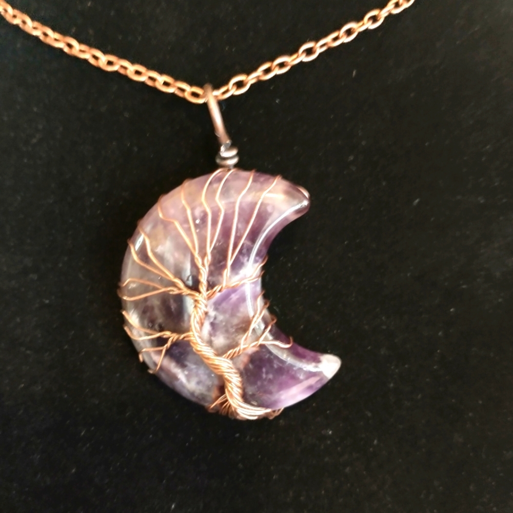 Amethysts Tree of Life pendant